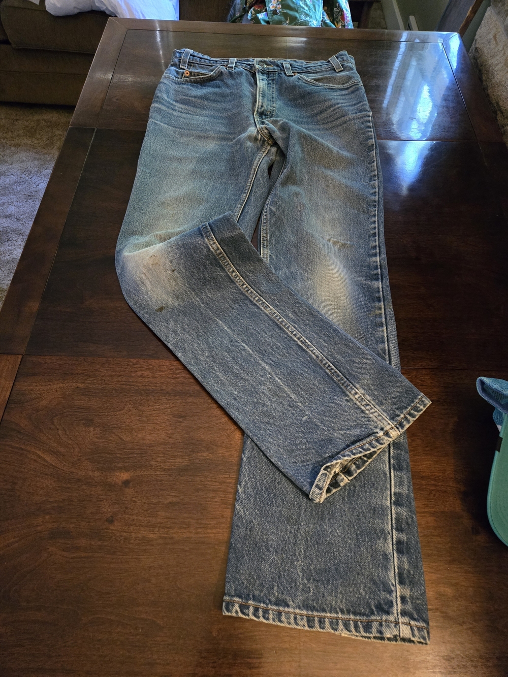 Levi's Men's Faded Blue Bootcut Jeans - Picture 12 of 16